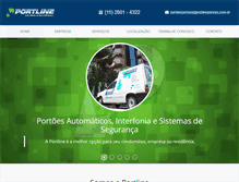 Tablet Screenshot of portlineportoes.com.br